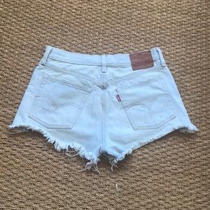 Light Blue Vintage Levi Strauss Denim Shorts